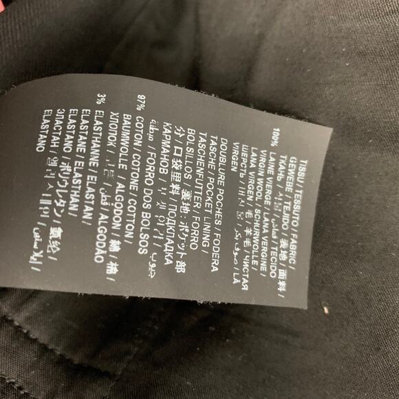 SAINT LAURENT Size 2 Black Virgin Wool Dress Pants - Picture 3 of 5